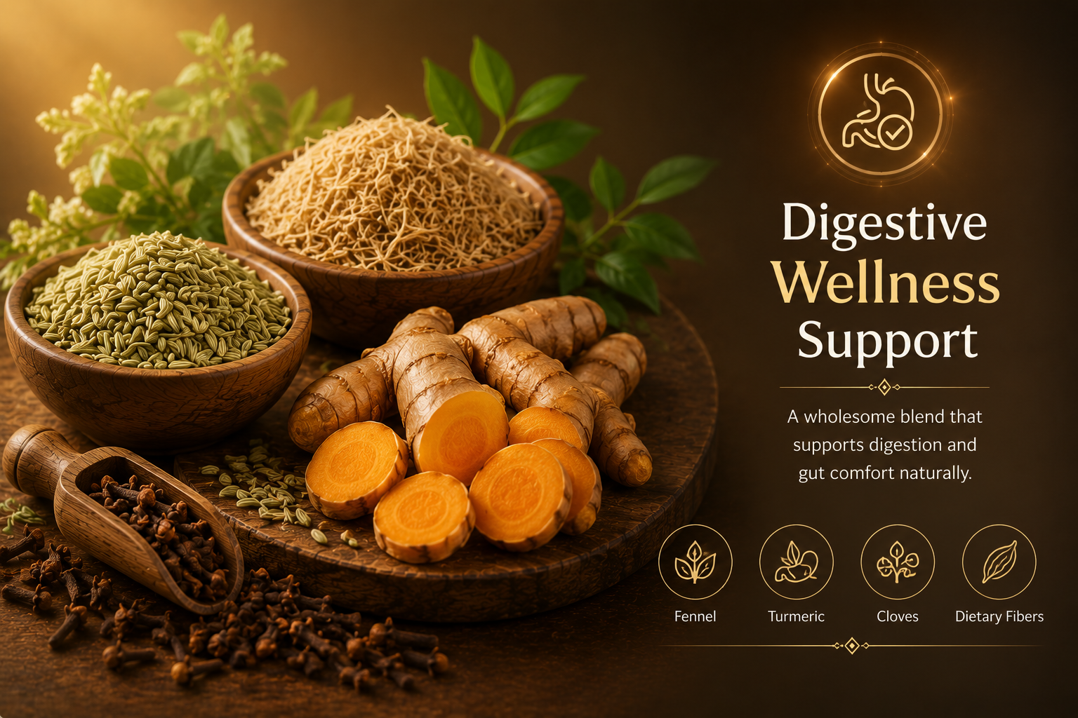 Premium visual details of herbal active spices