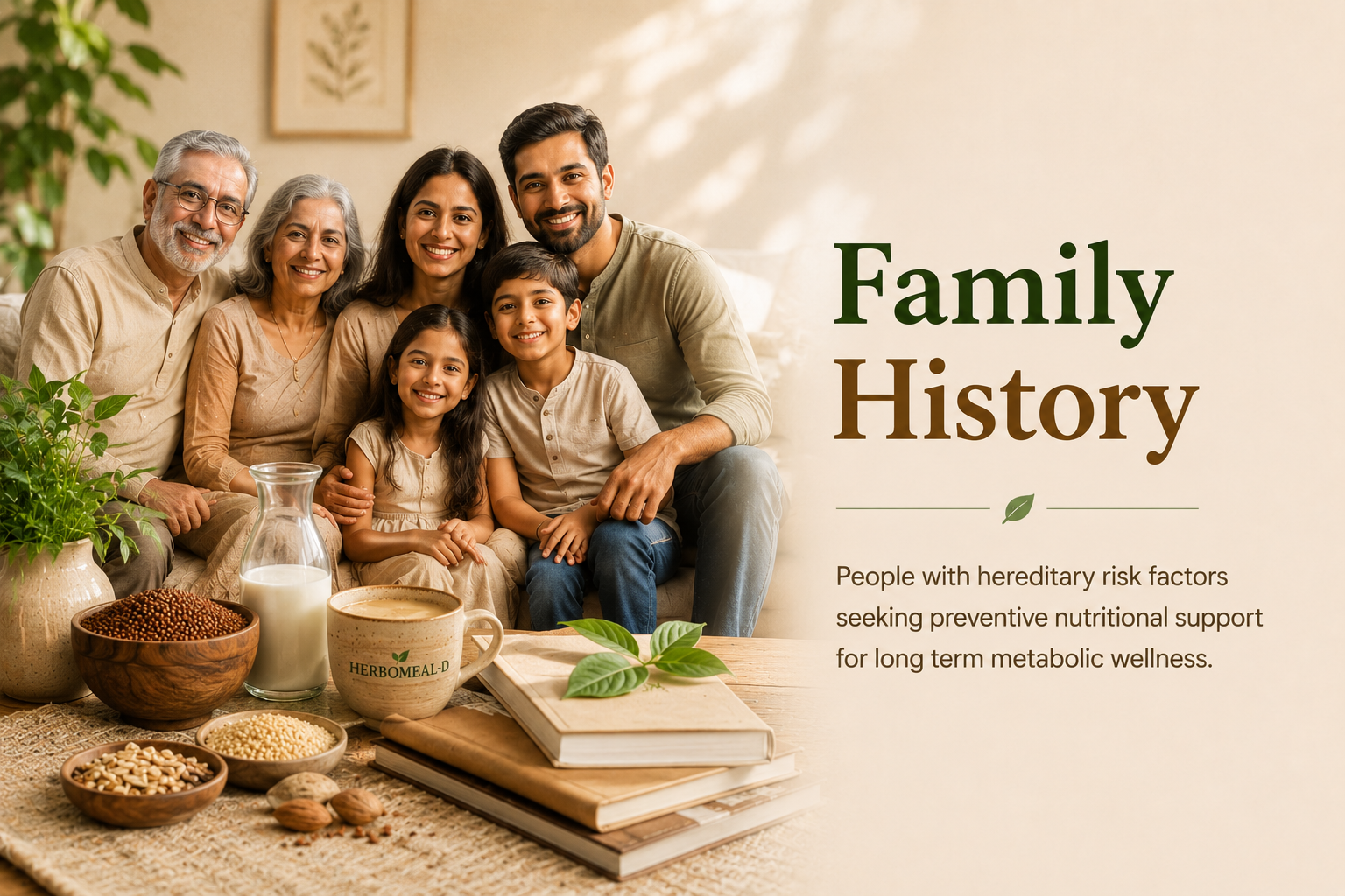 Family wellness and happiness illustration